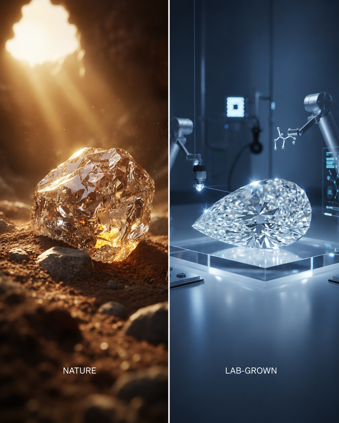 Natural vs Lab-Cut Diamonds How to find ?