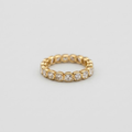 Gold Diamond Eternity Band Ring for Women – Elegant Stackable Wedding Band, Minimalist Luxury Jewelry