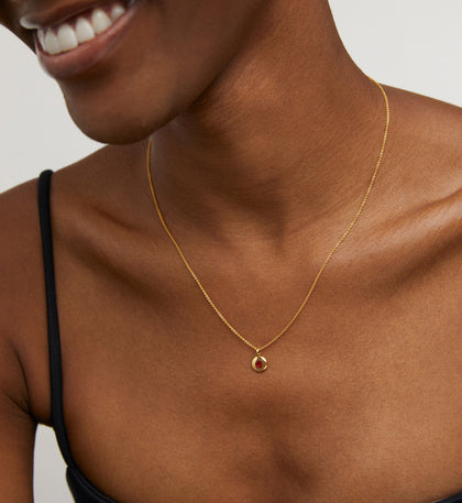 January Birthstone Chain Necklace