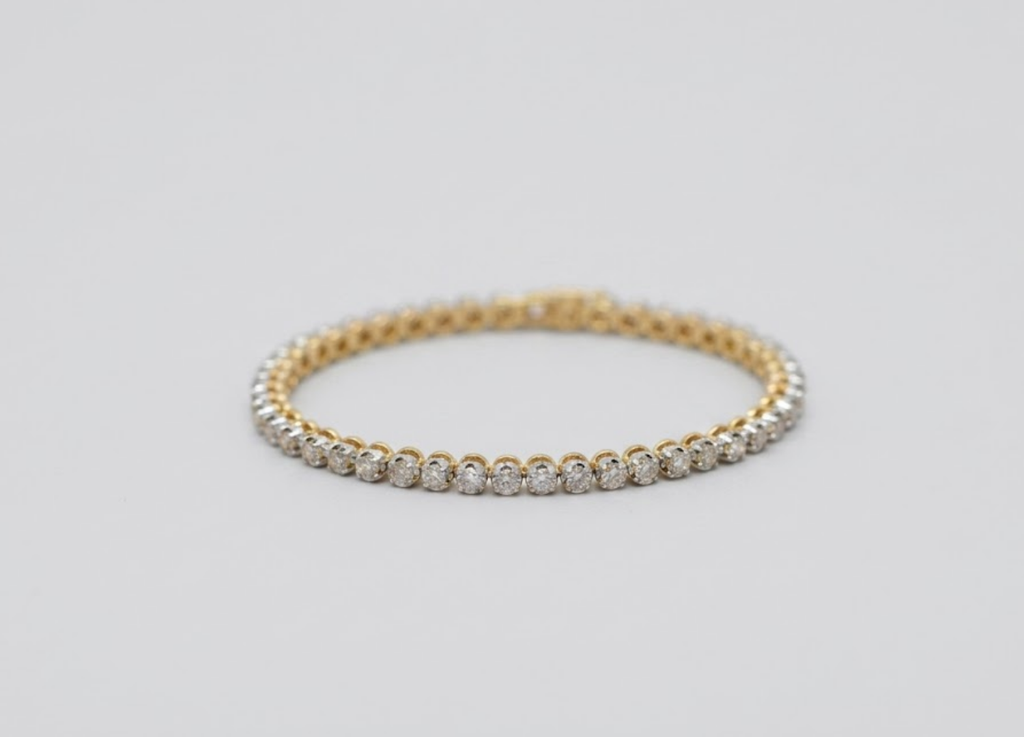 Luxury Diamond Tennis Bracelet for Women – Elegant Gold Stackable Bracelet, Minimalist Everyday Fine Jewelry Gift