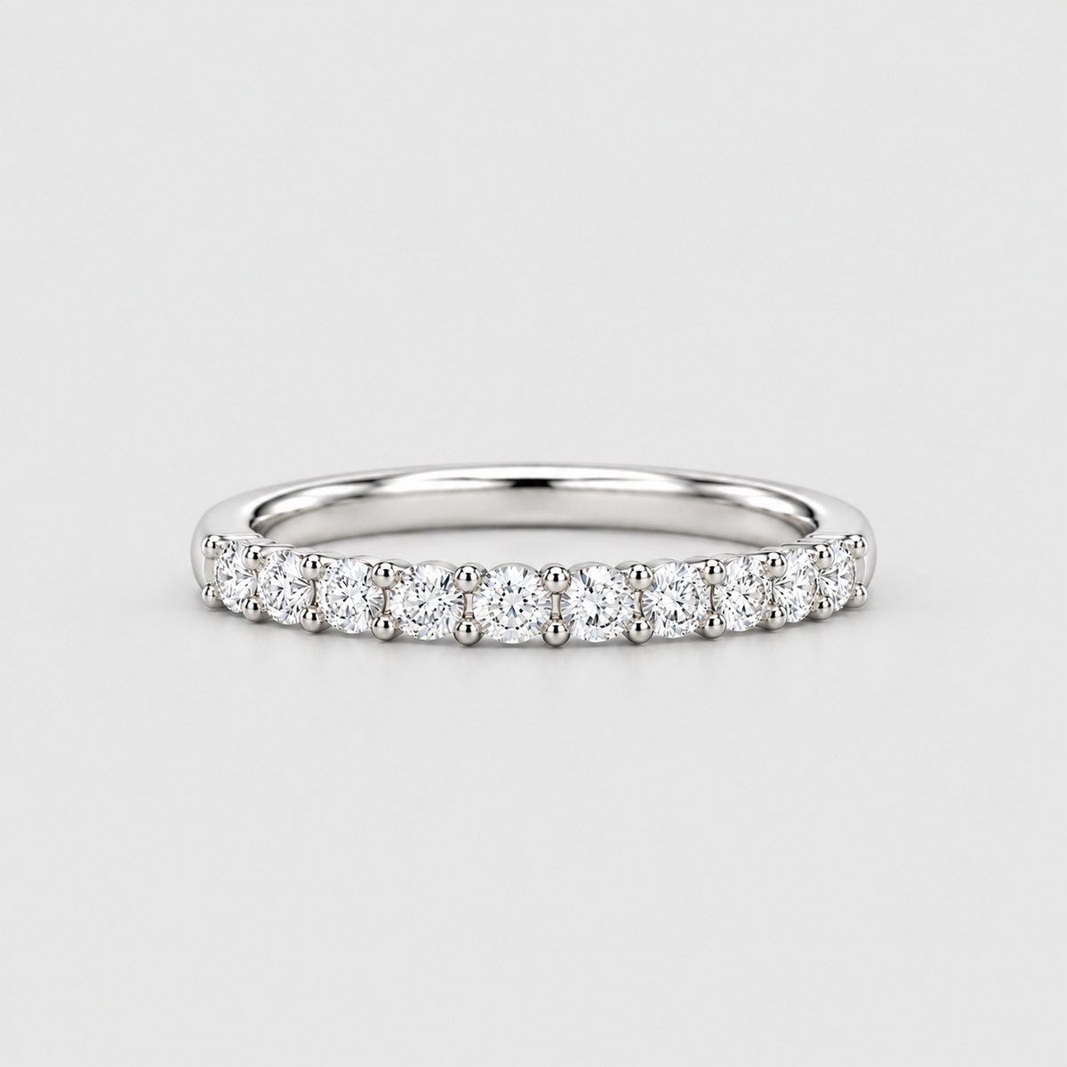 Lab-Grown Diamond Half-Eternity Band Round-Cut 0.50 Ct. (EF/VVS-VS)