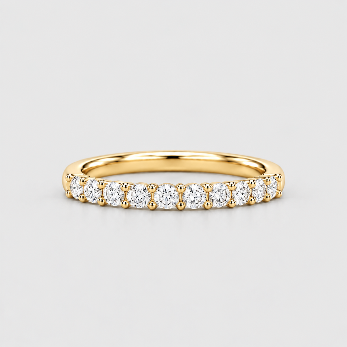 Lab-Grown Diamond Half-Eternity Band Round-Cut 0.50 Ct. (EF/VVS-VS)