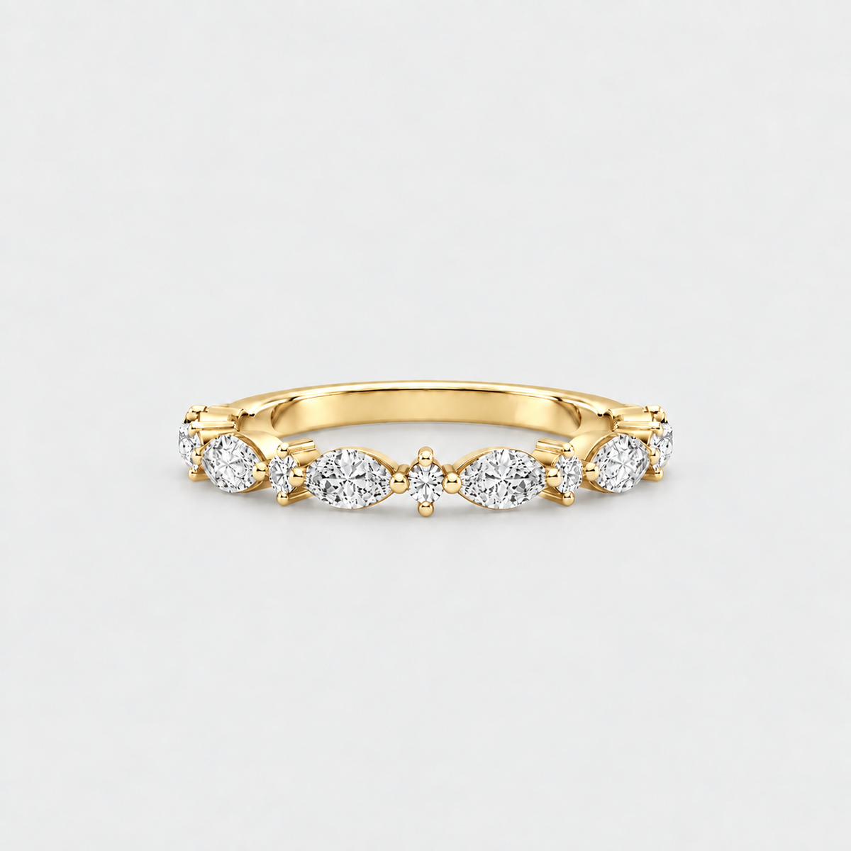 Lab-Grown Diamond Half-Eternity Band Four Prongs 0.60 Ct. (EF/VVS-VS)