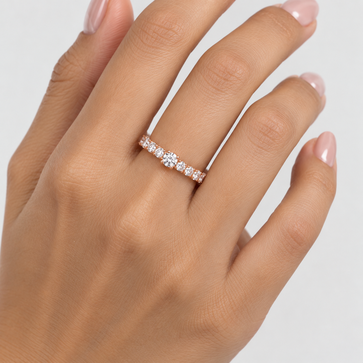 Lab-Grown Diamond Half-Eternity Band 0.80 Ct. (EF/VVS-VS)