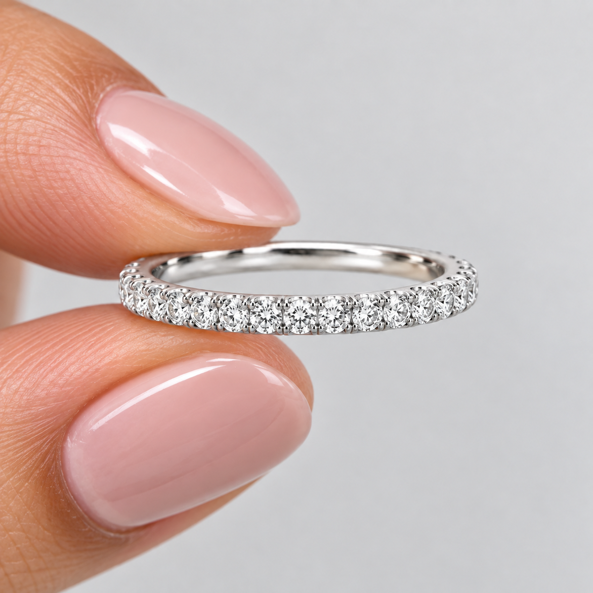 Lab-Grown Diamond Half-Eternity Band Round-Cut 0.25 Ct. (EF/VVS-VS)