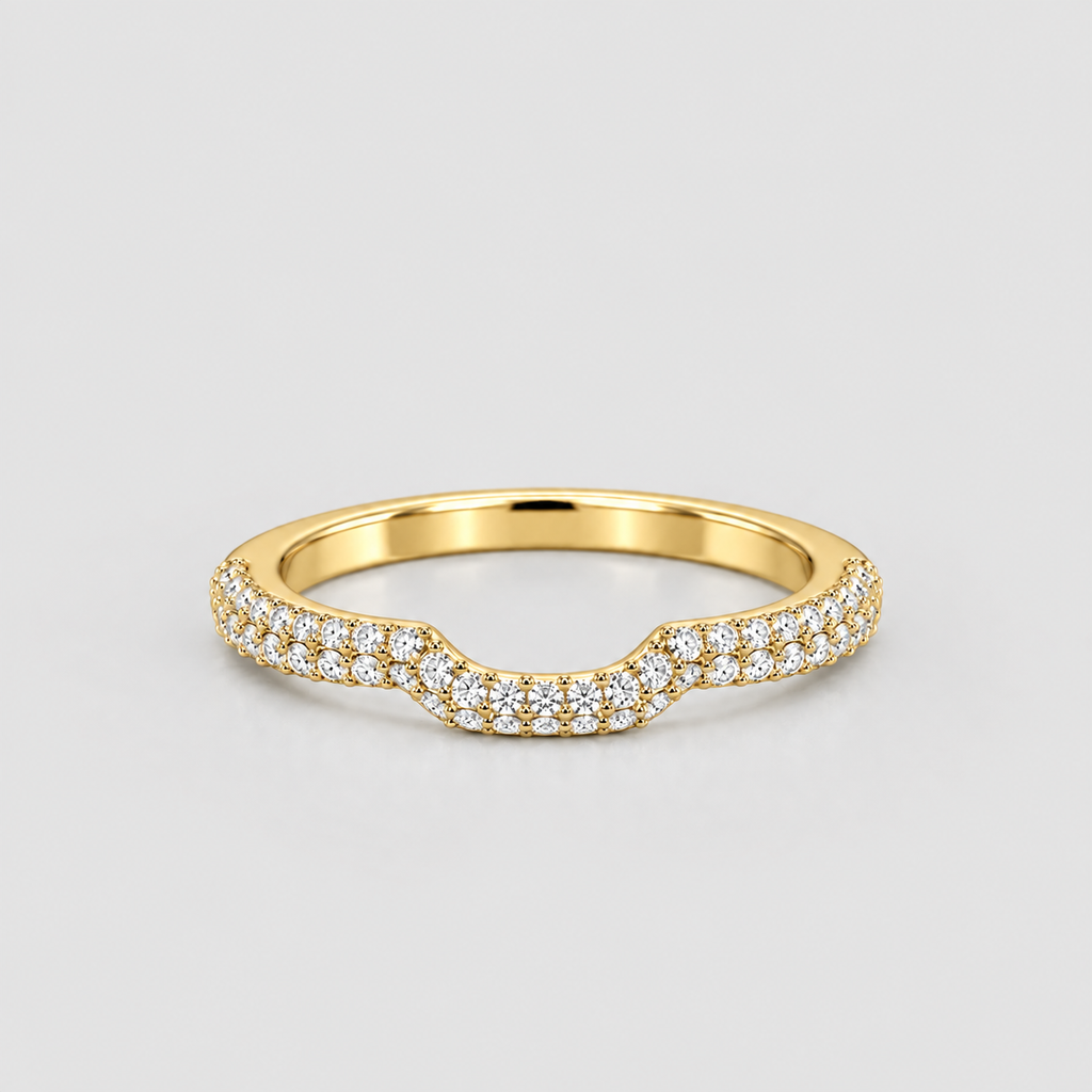 0.50 Ct. Lab-Grown Diamond Round-Cut Wedding Band (EF/VVS-VS)
