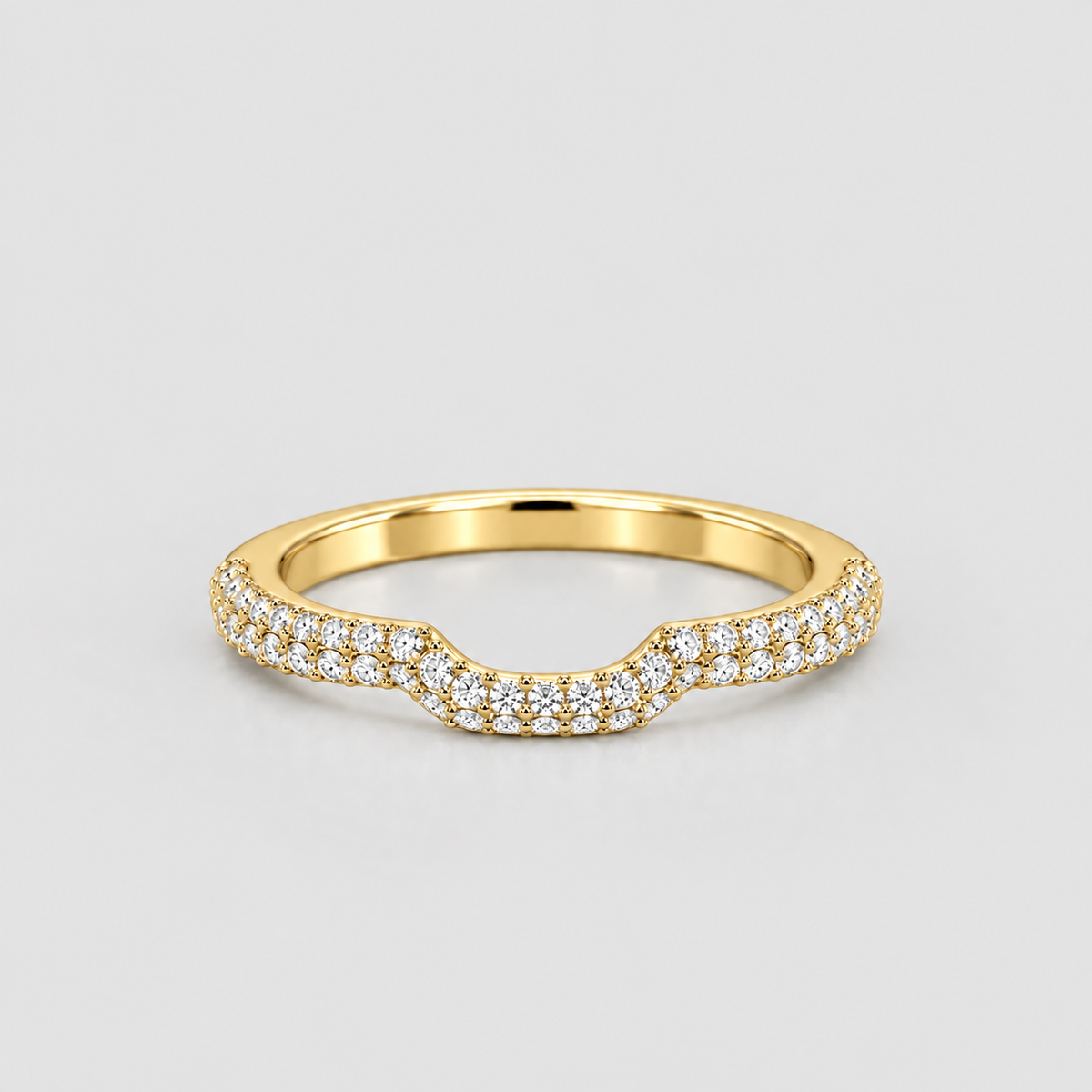 0.50 Ct. Lab-Grown Diamond Round-Cut Wedding Band (EF/VVS-VS)