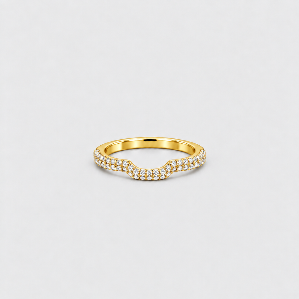0.50 Ct. Lab-Grown Diamond Round-Cut Wedding Band (EF/VVS-VS)