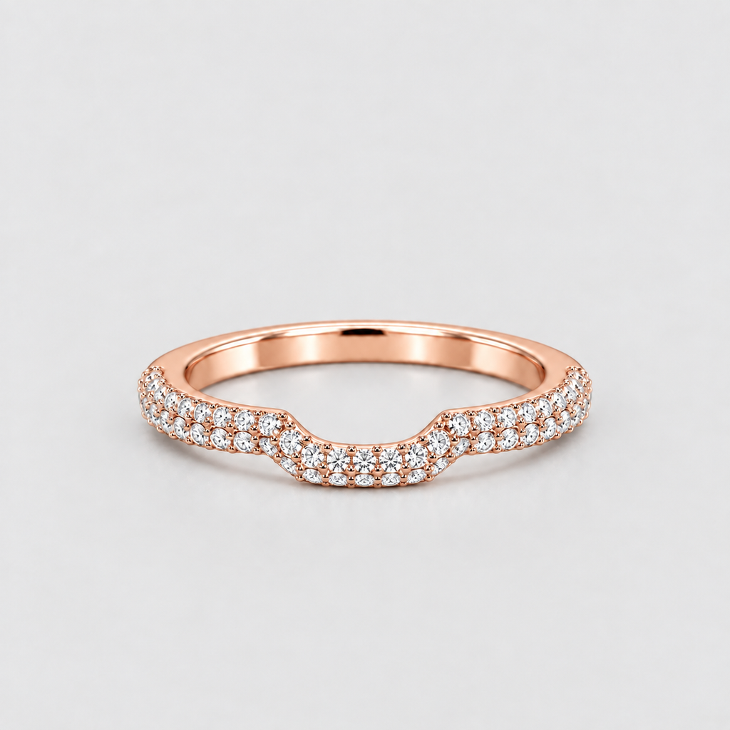 0.50 Ct. Lab-Grown Diamond Round-Cut Wedding Band (EF/VVS-VS)