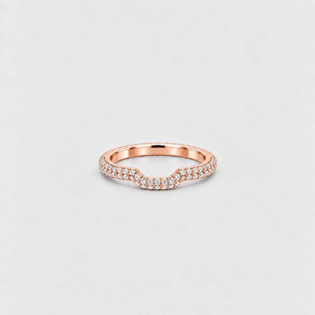 0.50 Ct. Lab-Grown Diamond Round-Cut Wedding Band (EF/VVS-VS)