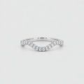 0.50 Ct. Lab-Grown Diamond Ring Half-Eternity Band (EF/VVS-VS)