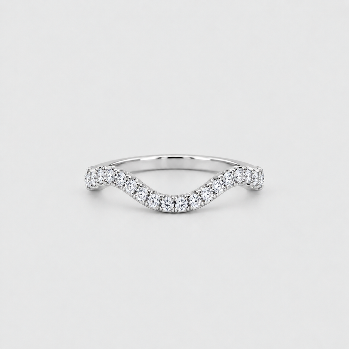 0.50 Ct. Lab-Grown Diamond Ring Half-Eternity Band (EF/VVS-VS)