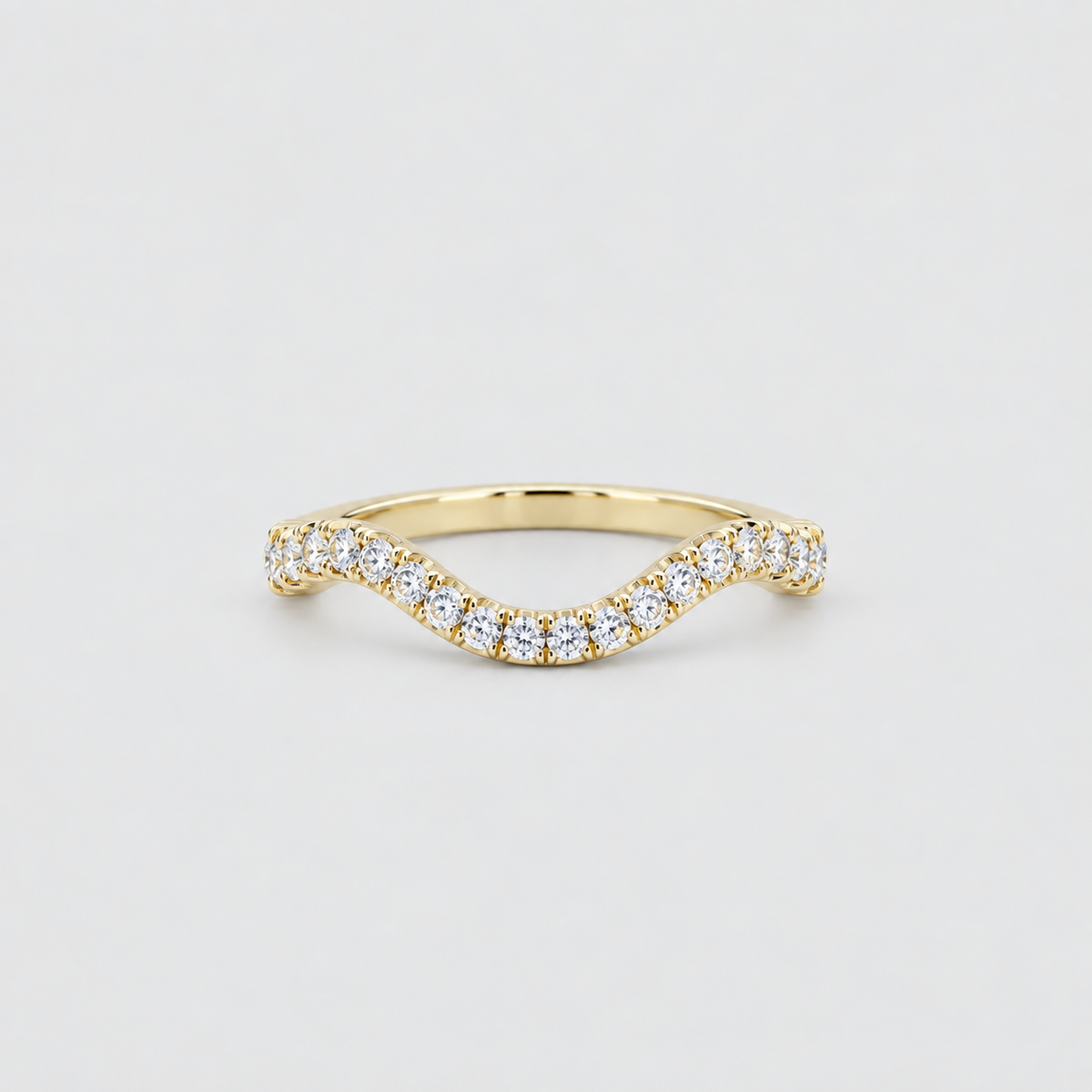 0.50 Ct. Lab-Grown Diamond Ring Half-Eternity Band (EF/VVS-VS)