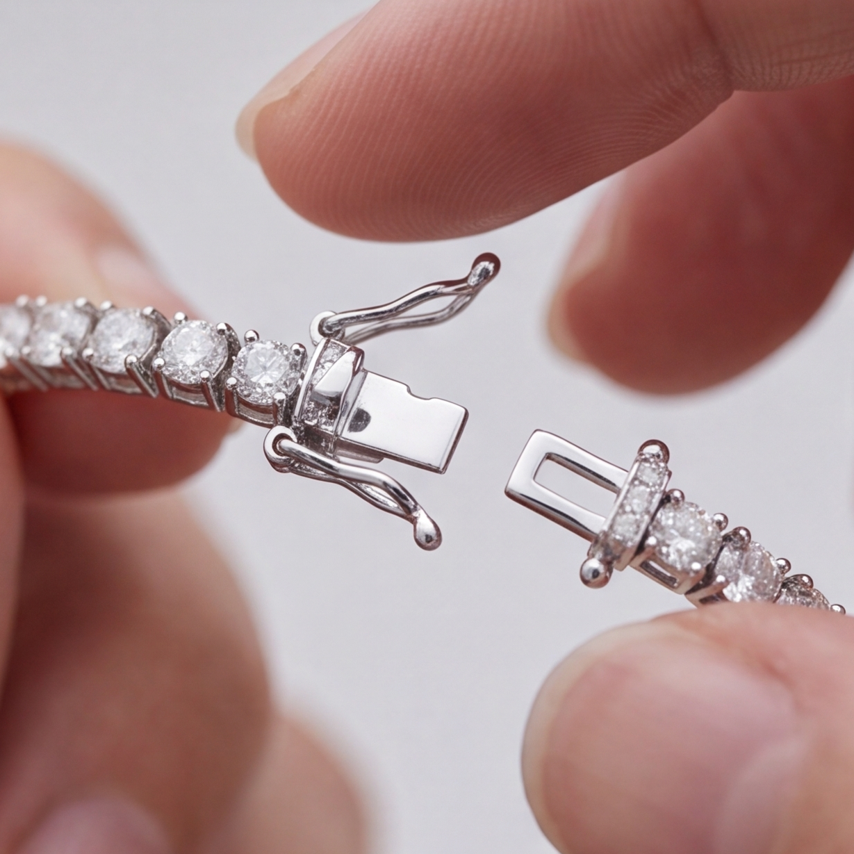 8.80 Ct. Lab Grown Diamond Round Cut Tennis Bracelet (EF-VS SI)