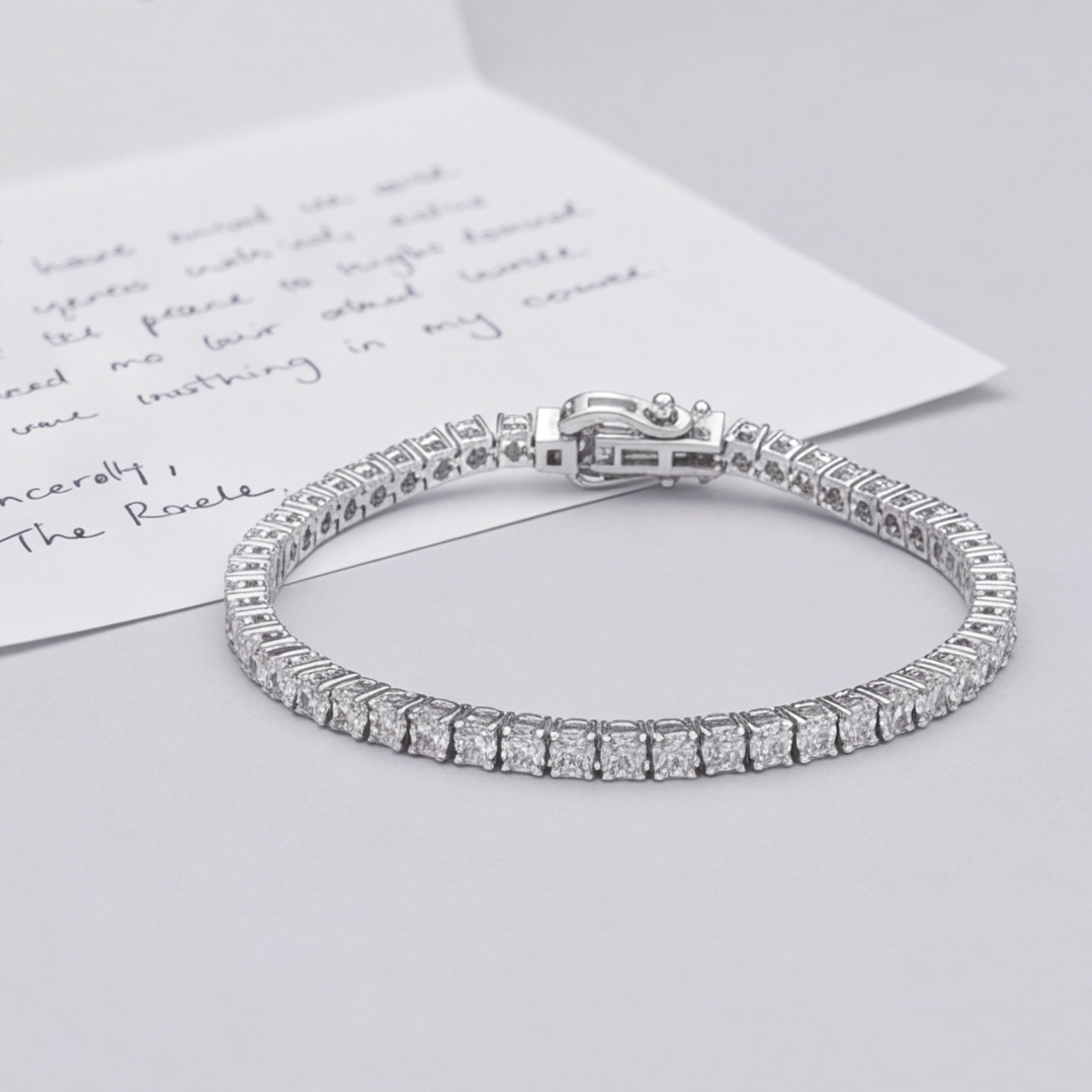 8.80 Ct. Lab Grown Diamond Round Cut Tennis Bracelet (EF-VS SI)