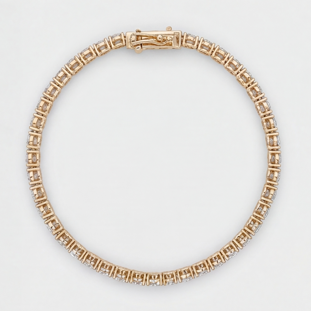 12.30 Ct. Lab Grown Diamond Tennis Bracelet (EF-VS SI)