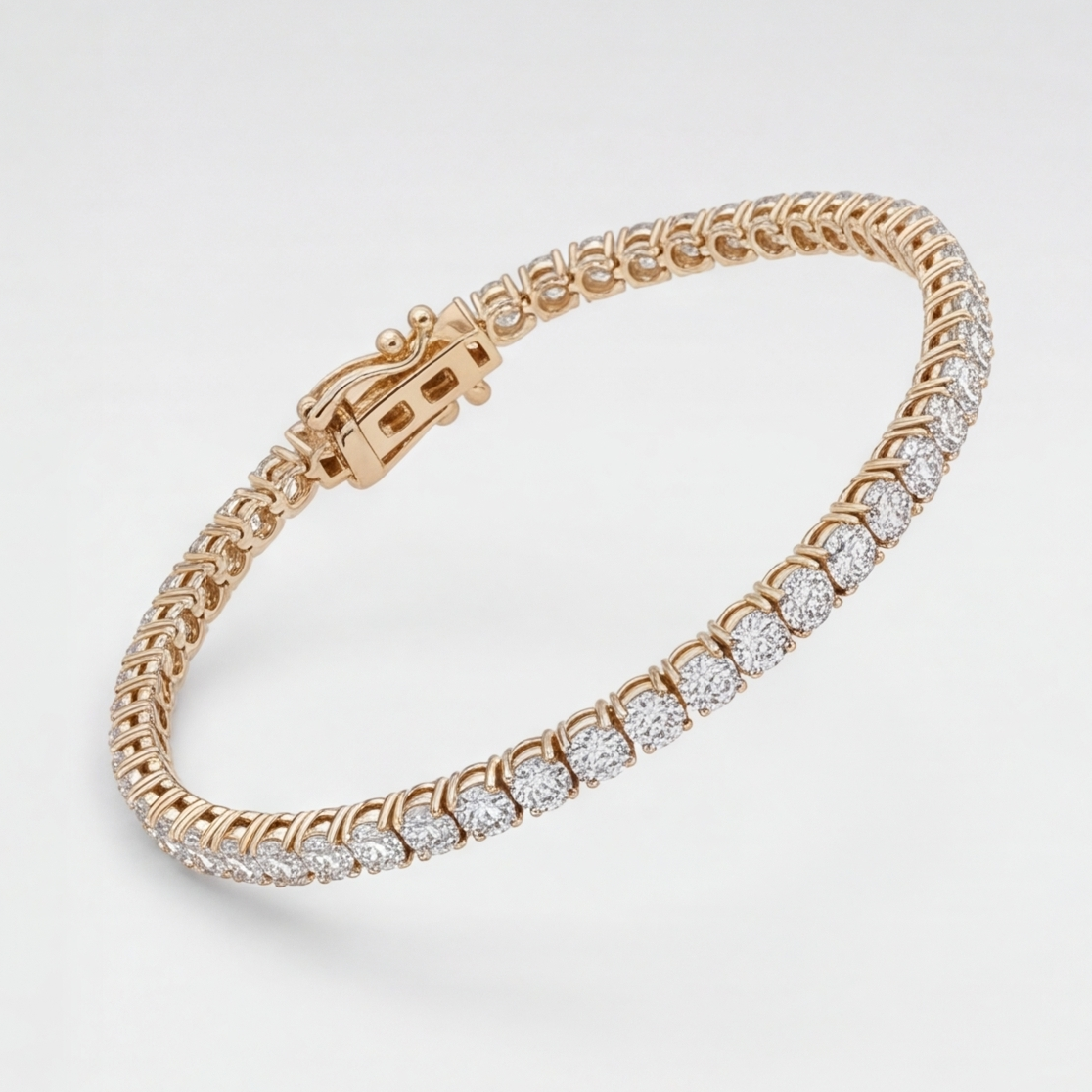 12.30 Ct. Lab Grown Diamond Tennis Bracelet (EF-VS SI)