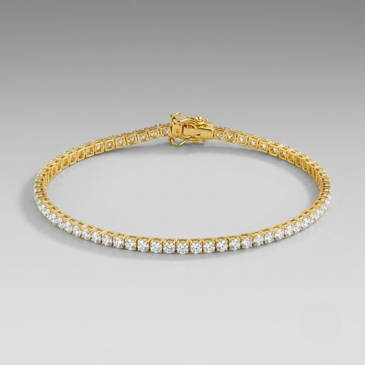 4.76 Ct. Round Cut Lab Grown Diamond Tennis Bracelet (EF-VS SI)