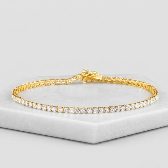 4.76 Ct. Round Cut Lab Grown Diamond Tennis Bracelet (EF-VS SI)