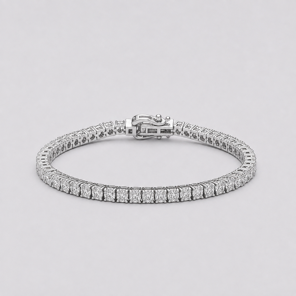 8.80 Ct. Lab Grown Diamond Round Cut Tennis Bracelet (EF-VS SI)