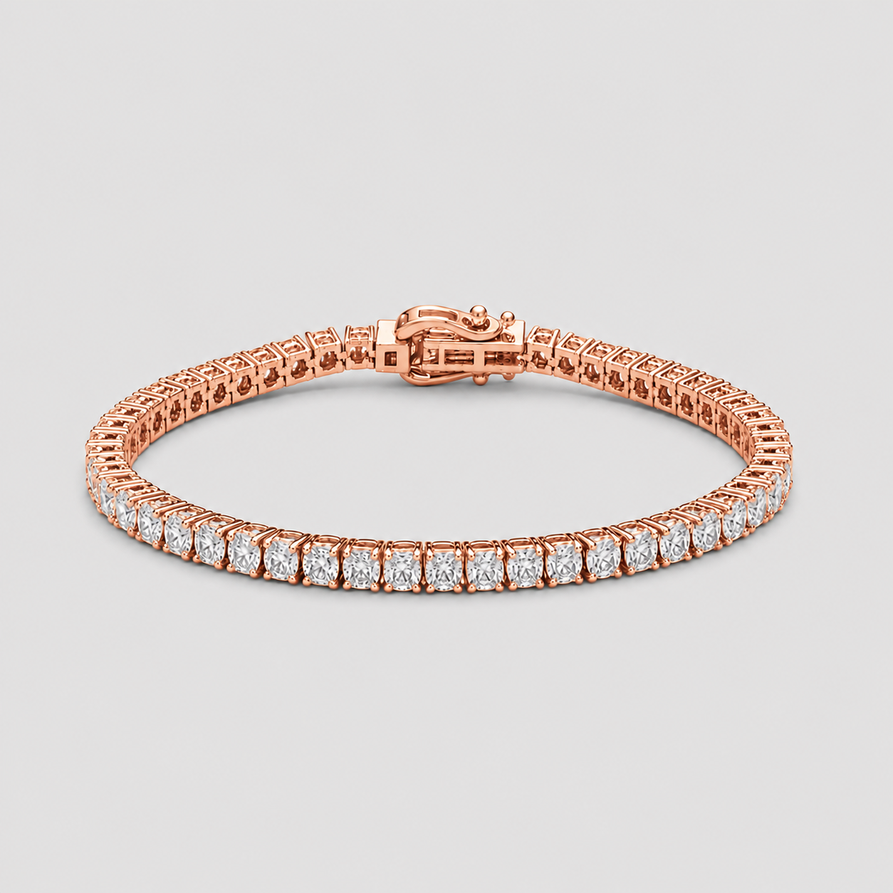 8.80 Ct. Lab Grown Diamond Round Cut Tennis Bracelet (EF-VS SI)