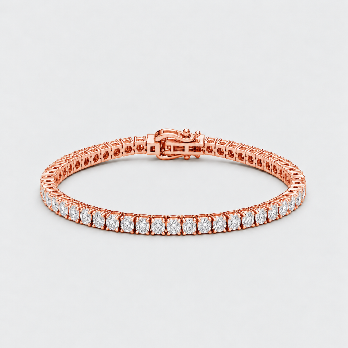 8.80 Ct. Lab Grown Diamond Round Cut Tennis Bracelet (EF/VVS-VS)