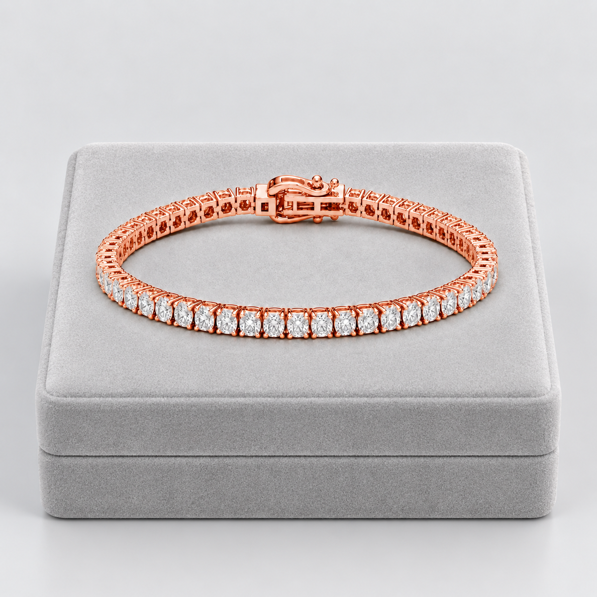 8.80 Ct. Lab Grown Diamond Round Cut Tennis Bracelet (EF/VVS-VS)