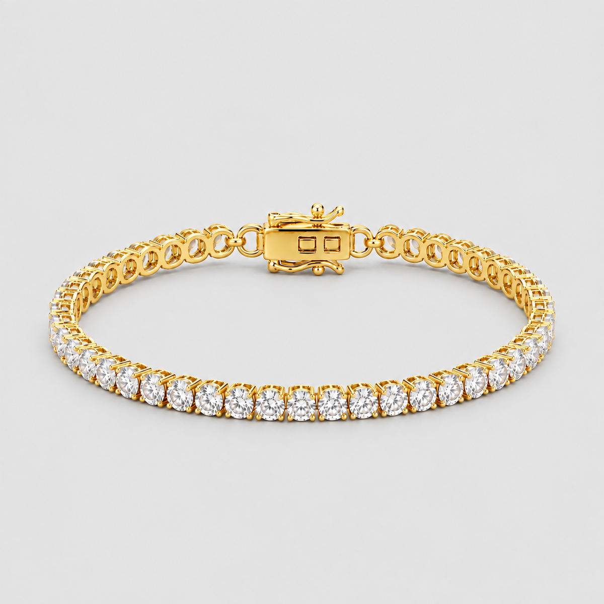 4.76 Ct. Round Cut Lab Grown Diamond Tennis Bracelet (EF/VVS-VS)