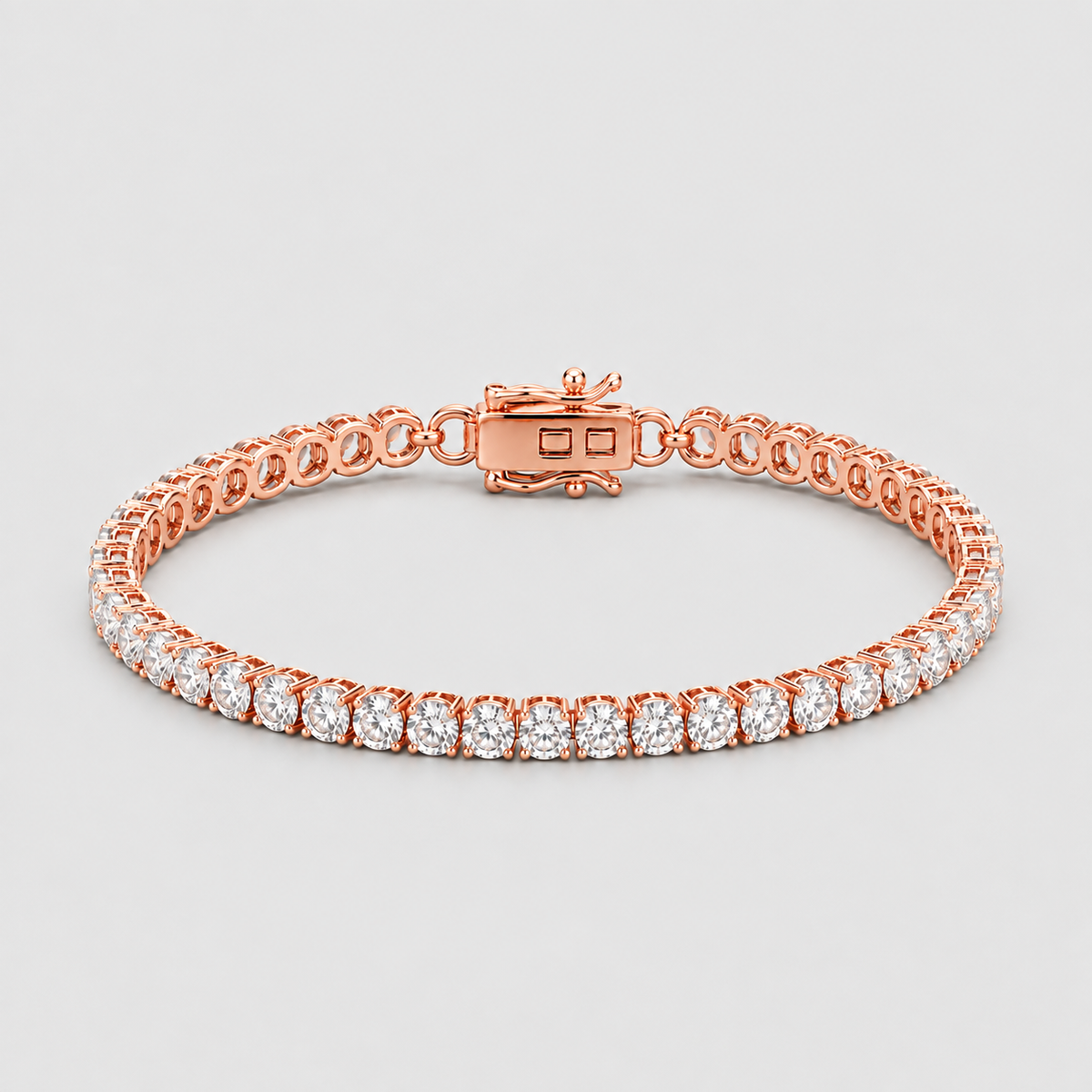 4.76 Ct. Round Cut Lab Grown Diamond Tennis Bracelet (EF/VVS-VS)