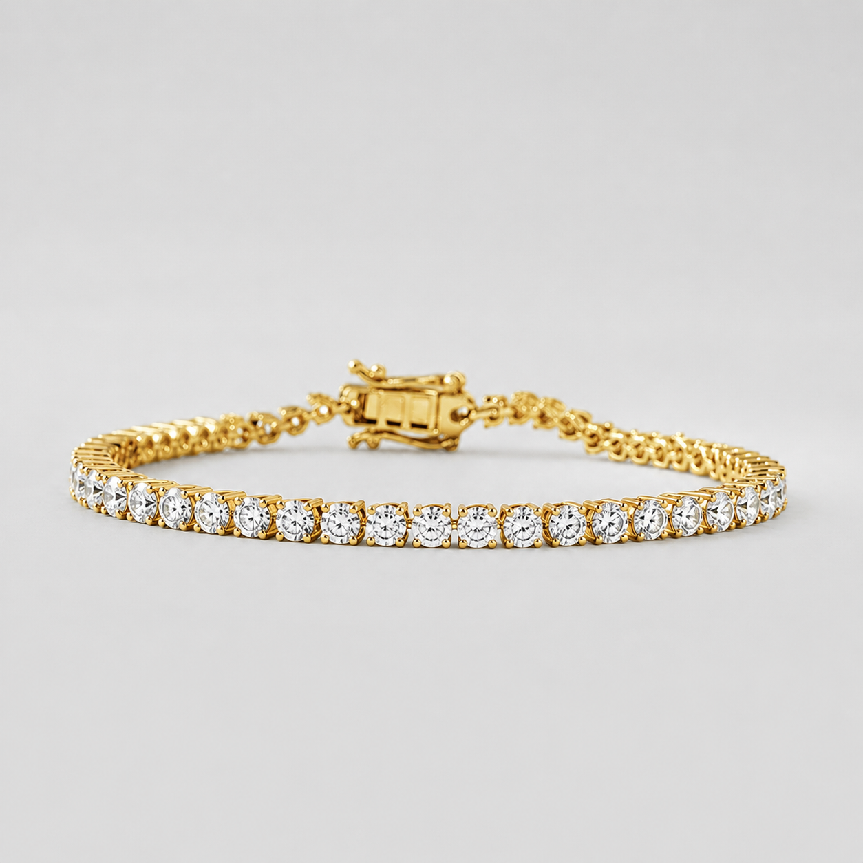 7.50 Ct. Lab Grown Diamond Round Cut Tennis Bracelet (EF-VS SI)
