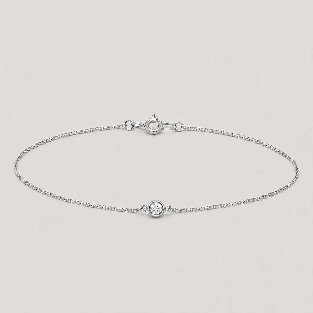 Lab Grown Diamond Round Cut Chain Bracelet 0.84 Ct. (EF-VS)