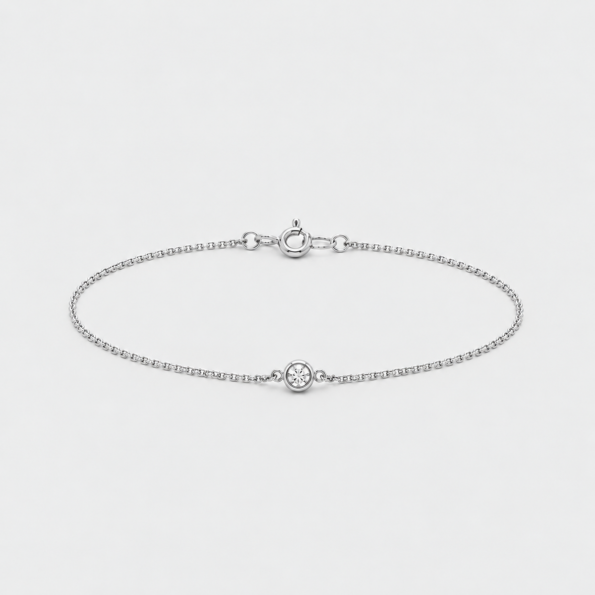 Lab Grown Diamond Round Cut Chain Bracelet 0.84 Ct. (EF/VVS-VS)