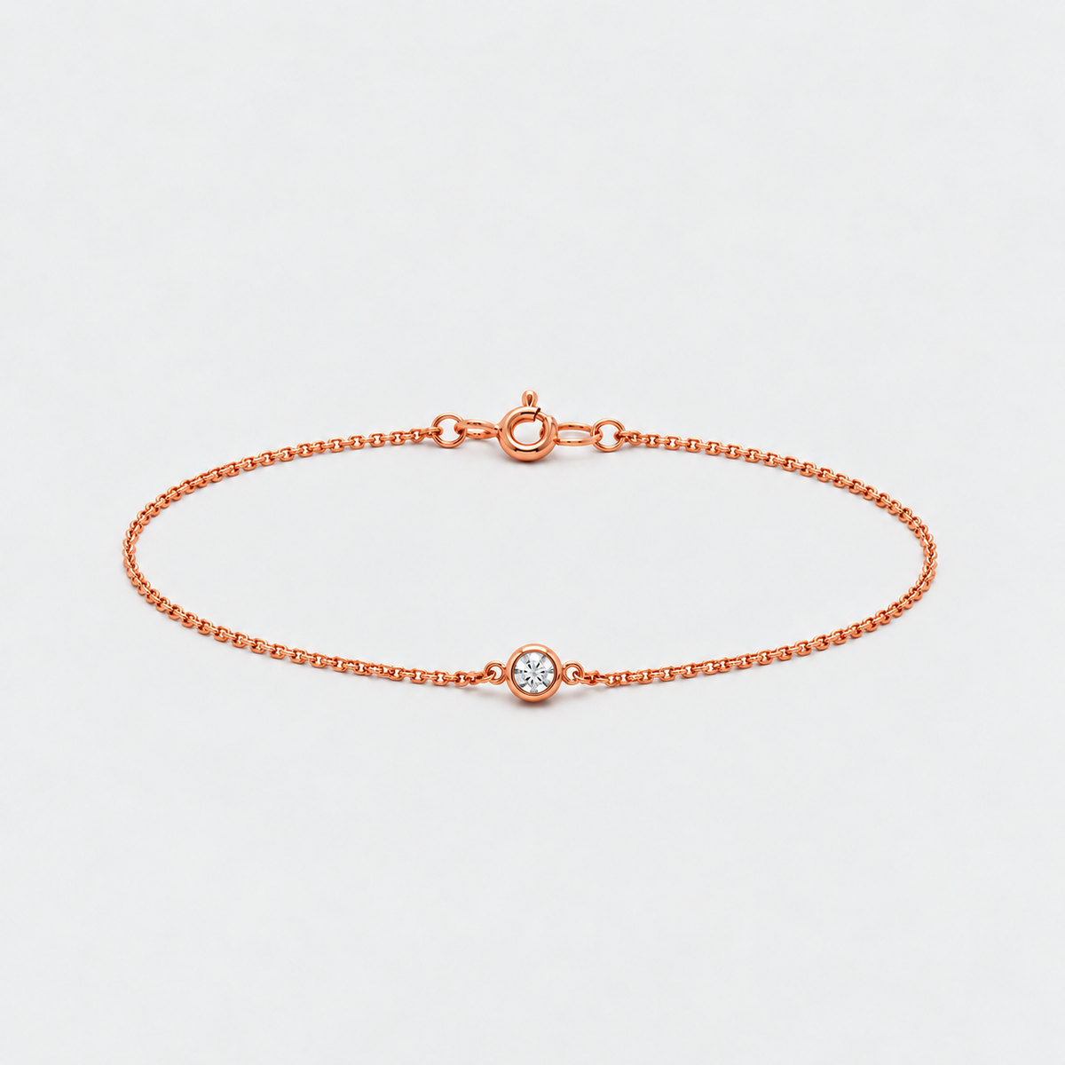Lab Grown Diamond Round Cut Chain Bracelet 0.84 Ct. (EF/VVS-VS)