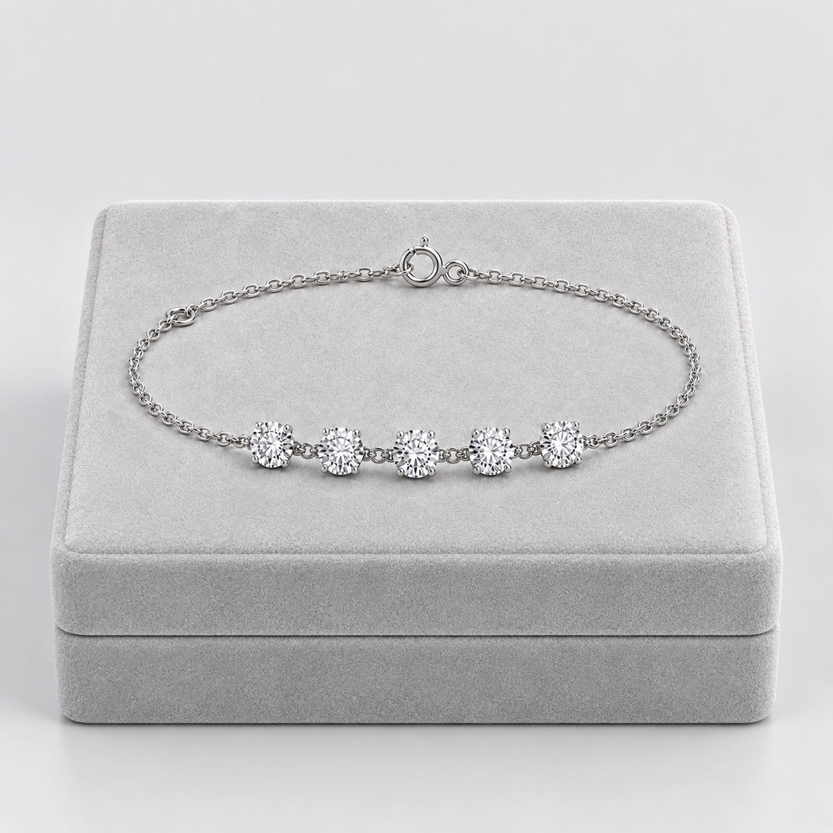 Lab Grown Diamond Chain Bracelet 0.85 Ct. (EF/VVS-VS)