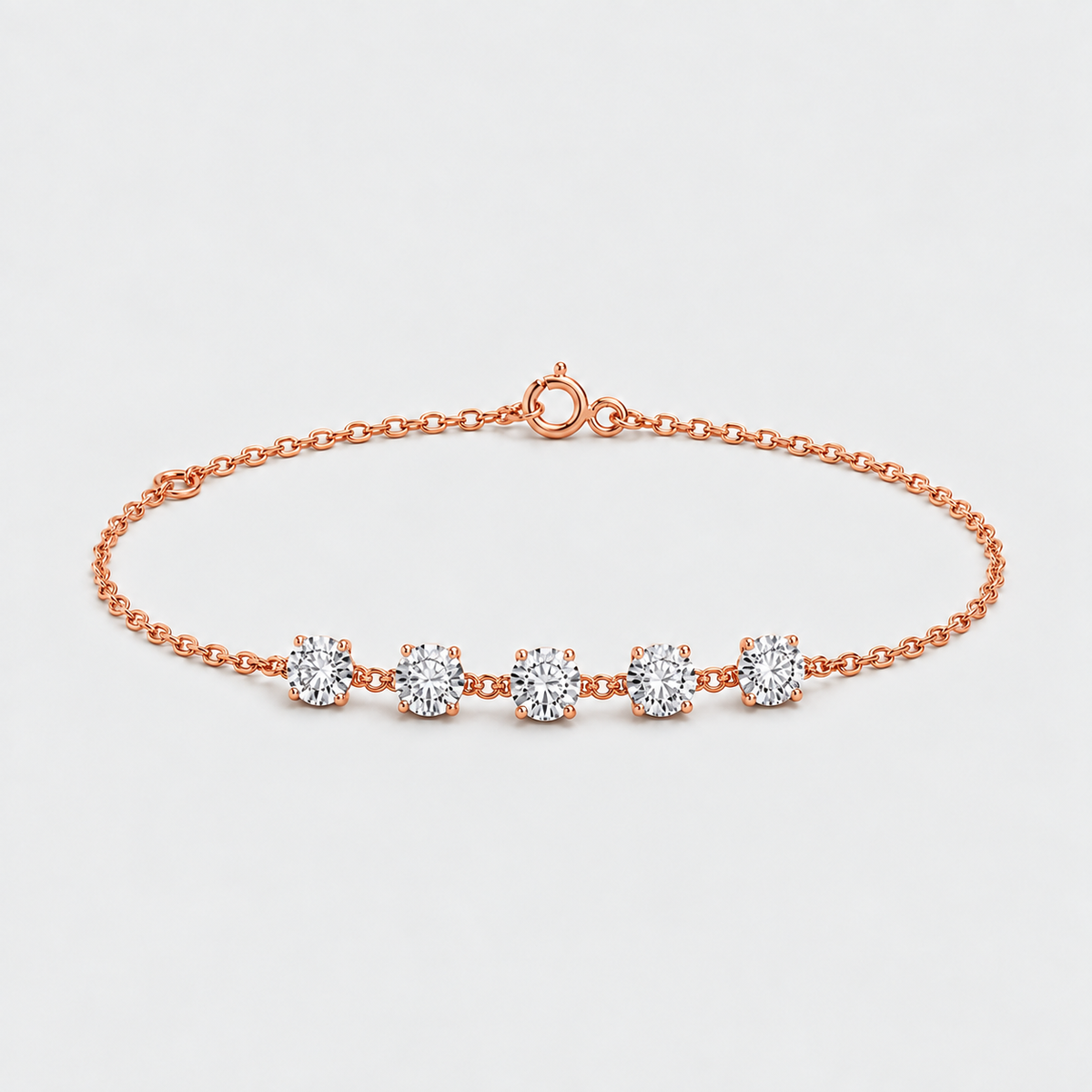 Lab Grown Diamond Chain Bracelet 0.85 Ct. (EF/VVS-VS)