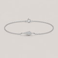 Lab Grown Diamond Chain Bracelet Round-Cut 0.21 Ct. (EF-VS)