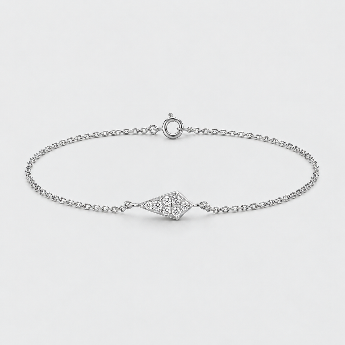 Lab Grown Diamond Chain Bracelet Round-Cut 0.21 Ct. (EF/VVS-VS)