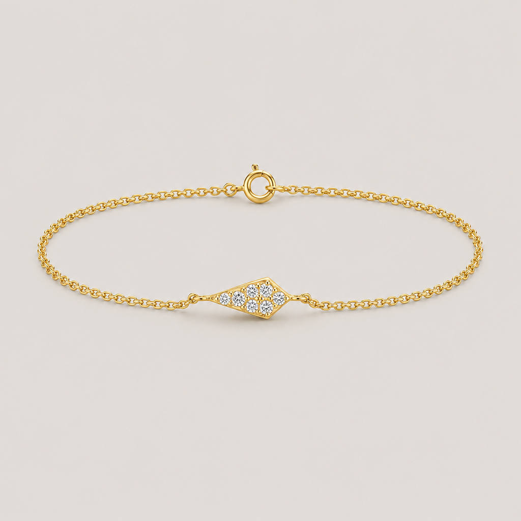 Lab Grown Diamond Chain Bracelet Round-Cut 0.21 Ct. (EF-VS)