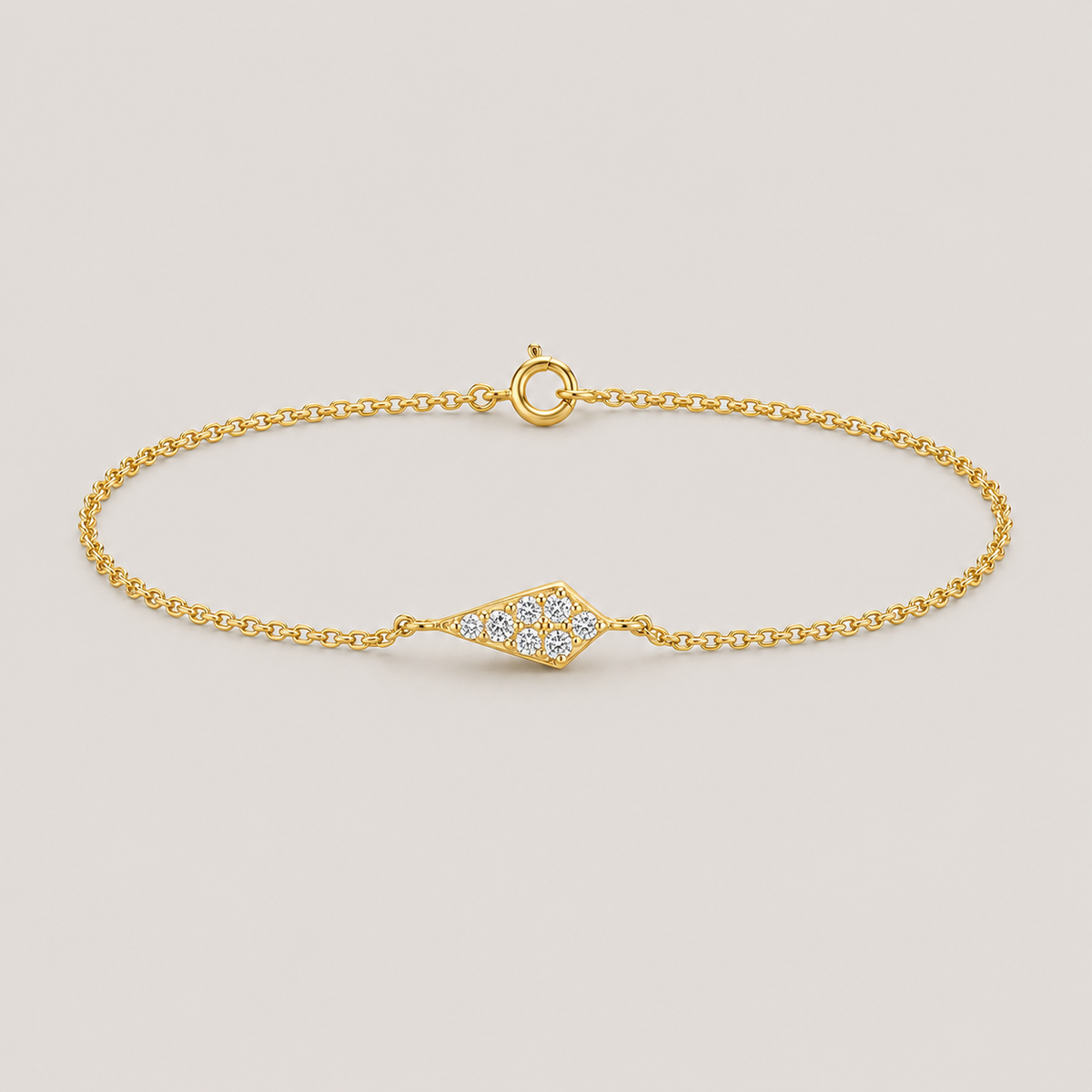 Lab Grown Diamond Chain Bracelet Round-Cut 0.21 Ct. (EF-VS)