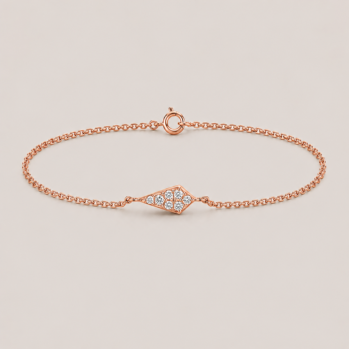 Lab Grown Diamond Chain Bracelet Round-Cut 0.21 Ct. (EF-VS)