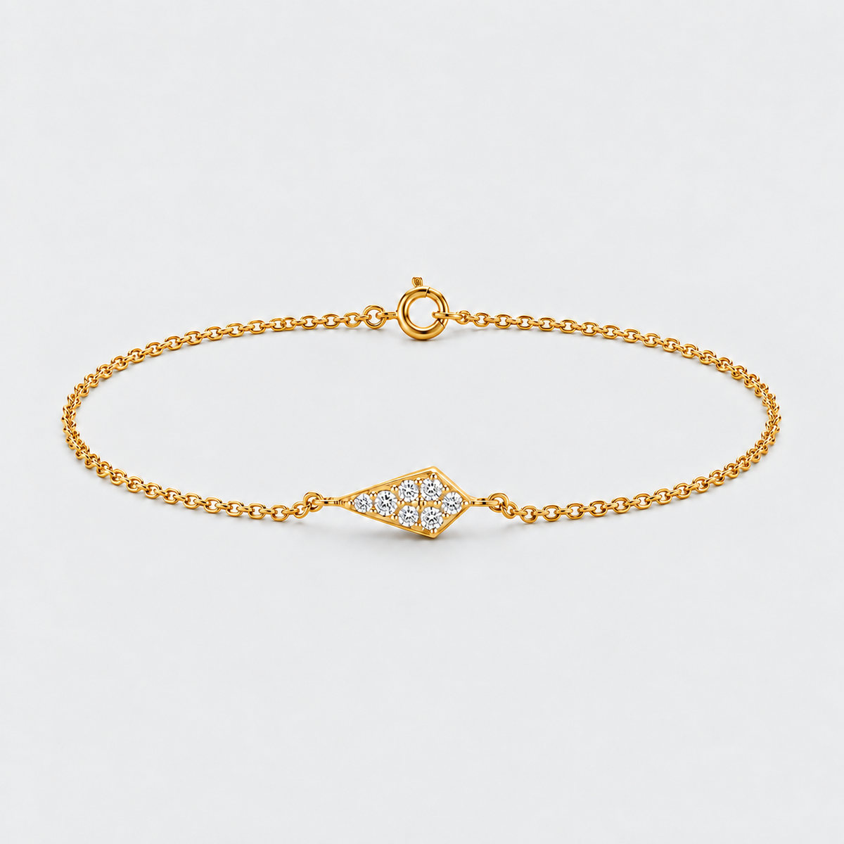 Lab Grown Diamond Chain Bracelet Round-Cut 0.21 Ct. (EF/VVS-VS)