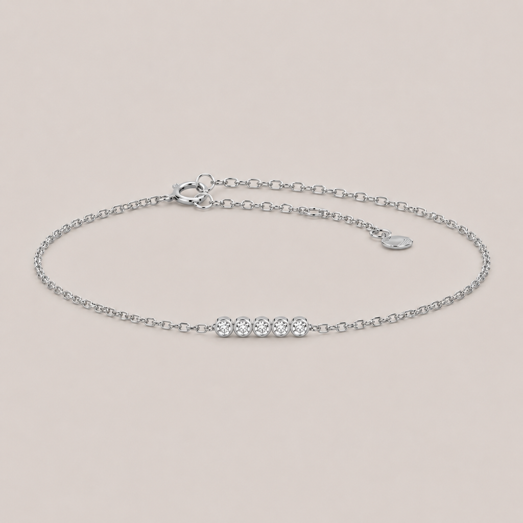 Lab Grown Diamond Chain Bracelet 0.15 Ct. (EF-VS)