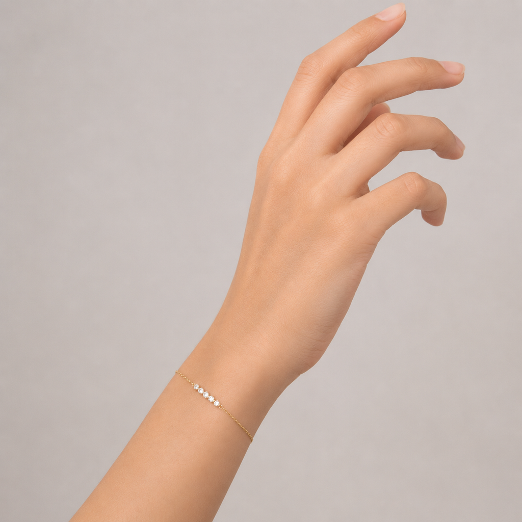 Lab Grown Diamond Chain Bracelet 0.15 Ct. (EF-VS)