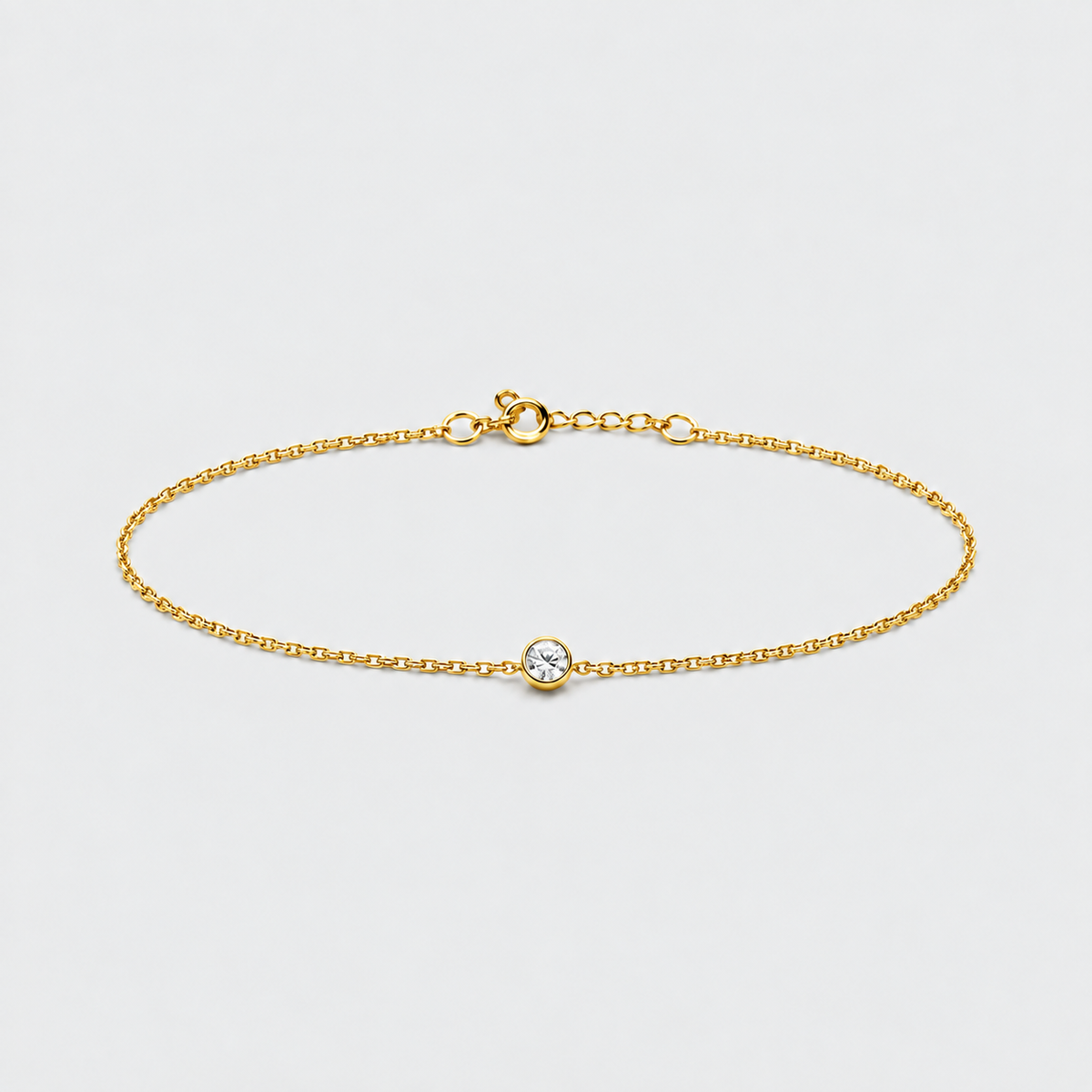 Lab Grown Diamond Chain Bracelet Round-Cut 0.17 Ct. (EF/VVS-VS)