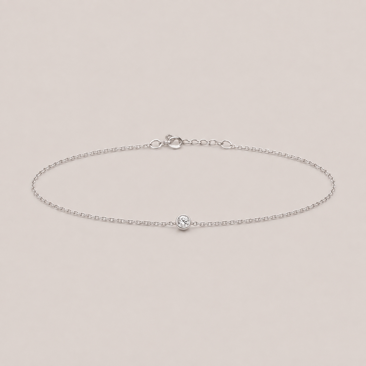 Lab Grown Diamond Chain Bracelet Round-Cut 0.17 Ct. (EF-VS)