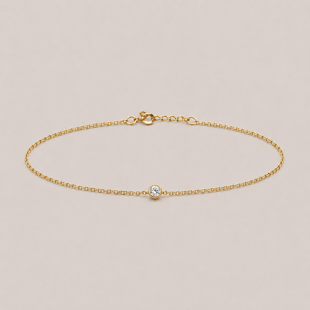 Lab Grown Diamond Chain Bracelet Round-Cut 0.17 Ct. (EF-VS)