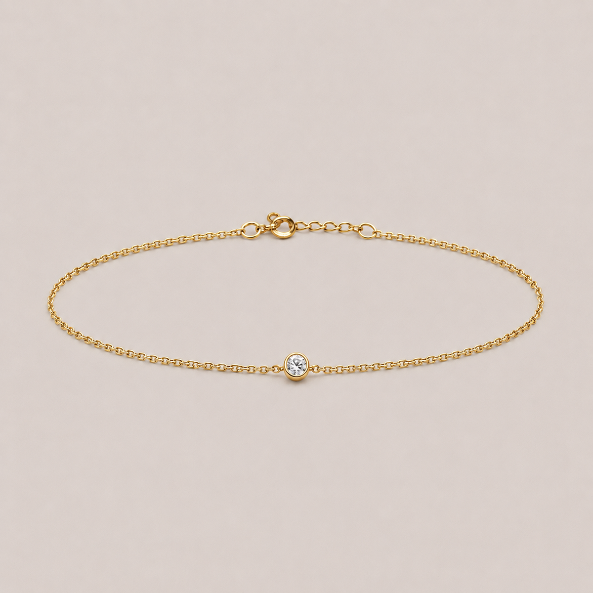 Lab Grown Diamond Chain Bracelet Round-Cut 0.17 Ct. (EF-VS)