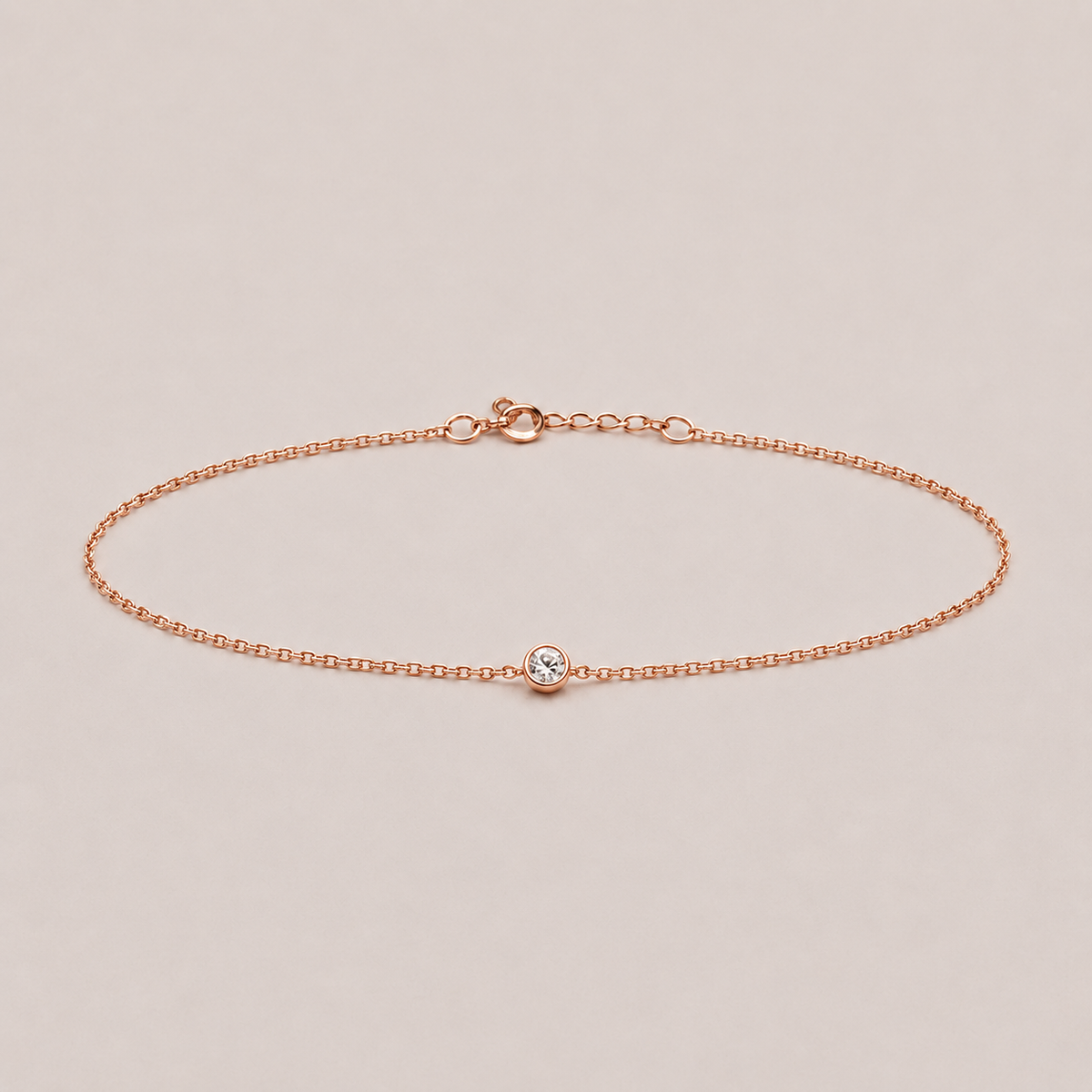 Lab Grown Diamond Chain Bracelet Round-Cut 0.17 Ct. (EF-VS)