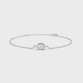 1 Ct. Lab Grown Diamond Marquise Cut Chain Bracelet (EF-VS)