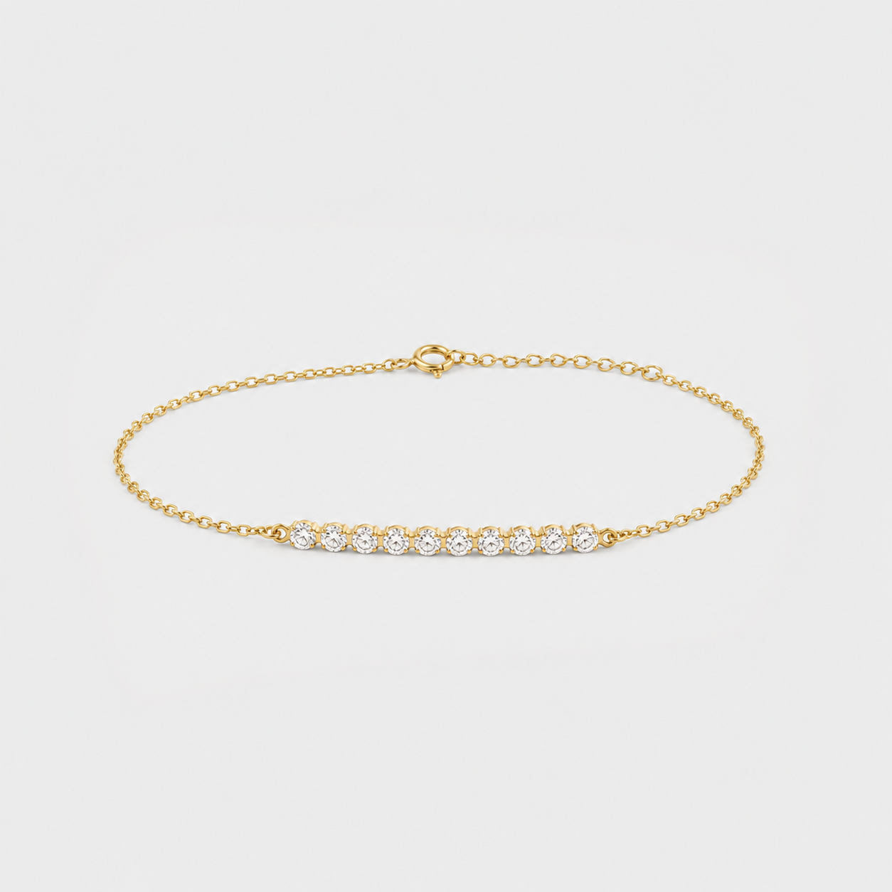 Lab Grown Diamond Round-Cut Chain Bracelet 0.30 Ct. (EF-VS)